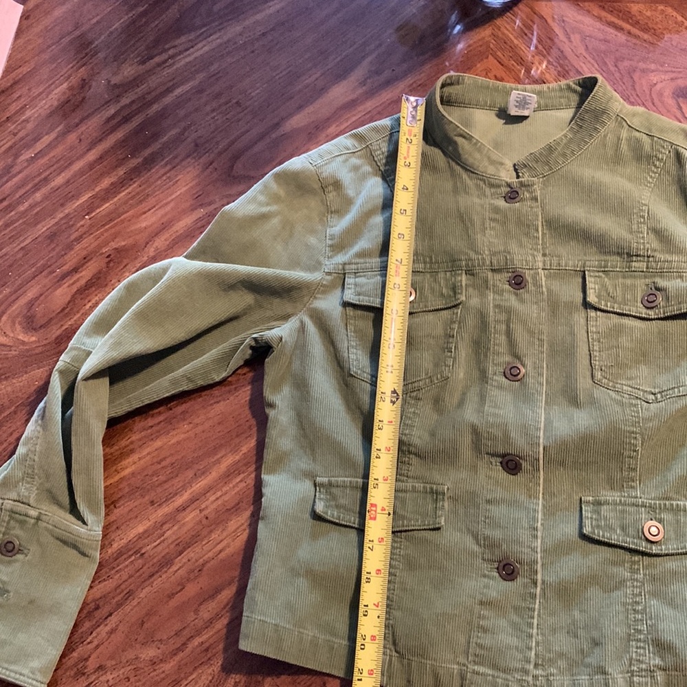 Apple green corduroy jacket Garnet Hill - Picture 12 of 13